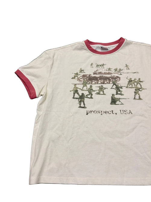 “At war” ringer tee