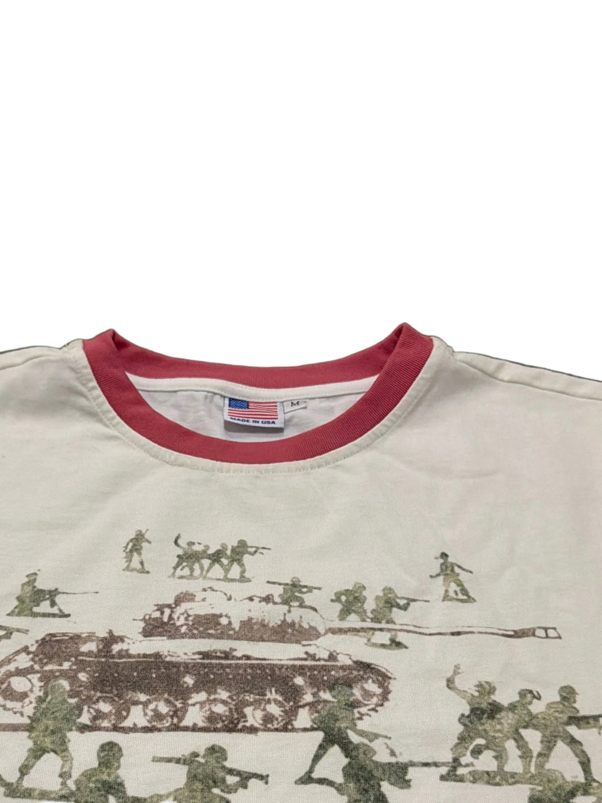 “At war” ringer tee
